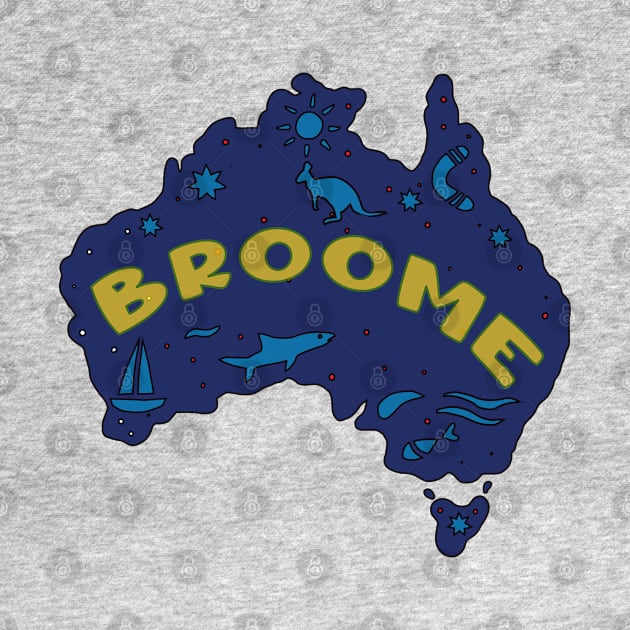 AUSTRALIA MAP AUSSIE BROOME by elsa-HD